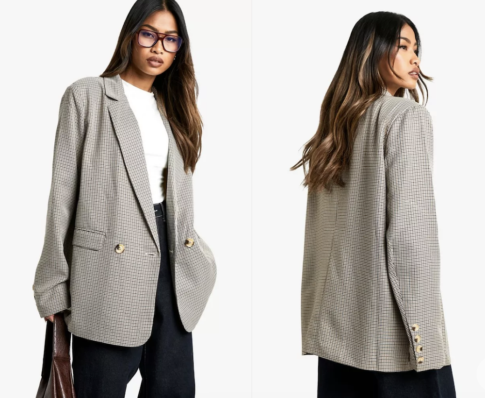 boohoo Double Breasted Blazer